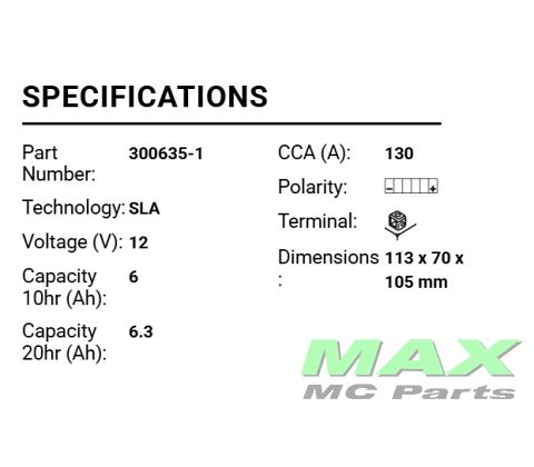BS BATTERI *SLA* BTZ7S-BS/YTZ7S-BS
