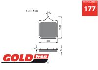 Gold-Fren Bremseklodser