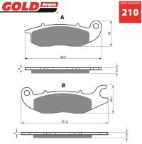 Gold-Fren Bremseklodser