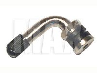 Ventil til slangeløs fælg-Crom 90gr LUX