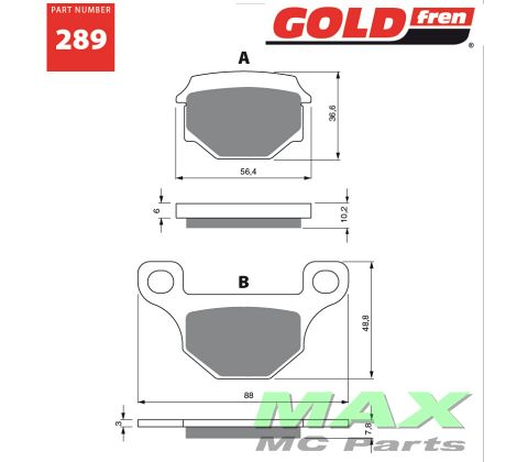 Gold-Fren Bremseklodser