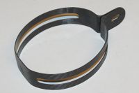 Oval lyddæmper spændebånd carbon