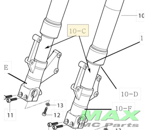 FORK,PIPE GT650 GT650i GT250 GT250i
