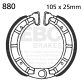 EBC brake shoe set 880