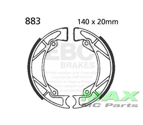 EBC brake shoe set 883