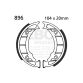 EBC brake shoe set 896 104x20mm
