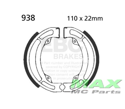 EBC brake shoes*FRONT* HYOSUNG TE90