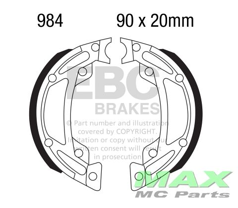 EBC brake shoe set 984