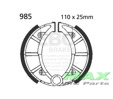 EBC brake shoe set 985
