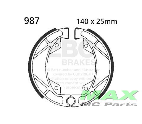 EBC brake shoe set 987