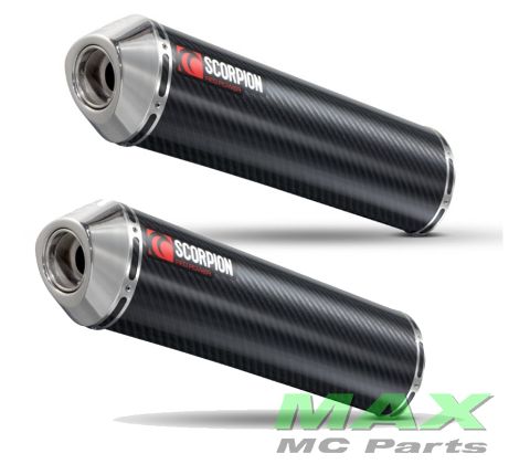 SCORPION Lyddæmper CARBON OVAL SET