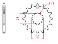 Fortandhjul  JTF1180.19 TRIUMPH