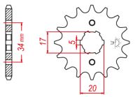 Forkædehjul - RacePro 1264/16T *
