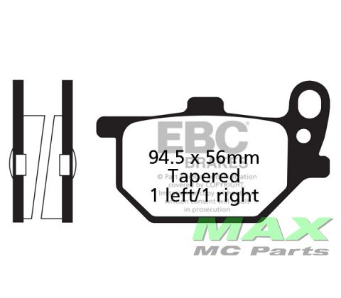 EBC Disc pad set FRONT FA061 XS750 XV750