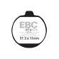 EBC Disc pad set FA062 FRONT Z1300 Z1000