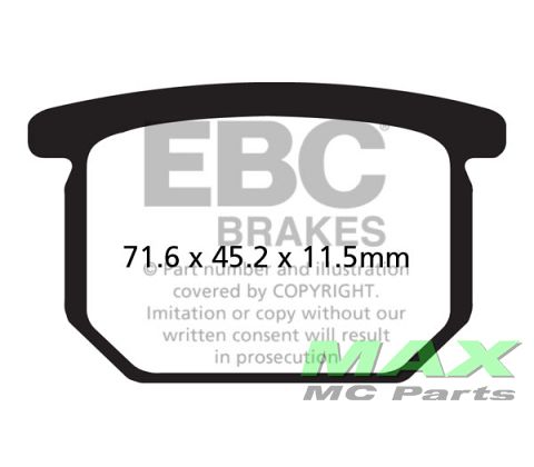 EBC Disc pad set FRONT FA065 SUZUKI