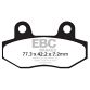 EBC Disc pad *REAR* FA086