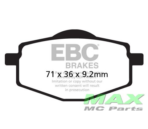 EBC Disc pad *FRONT(+RR)*  FA101TT MX