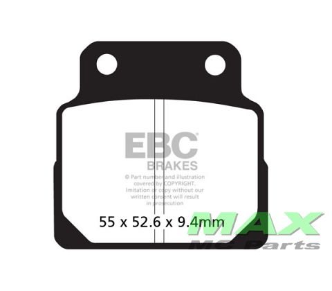 EBC Disc pad set FA122 CB450DX 89-92