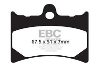EBC Disc pad set FRONT FA126