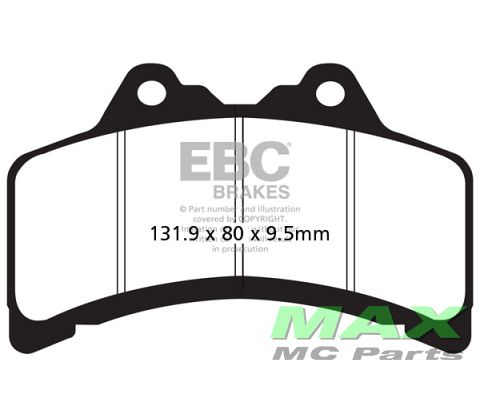 EBC Disc pad *FRONT*  FA191 GTS1000