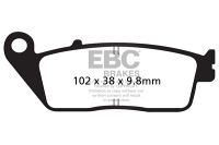 EBC Disc pad *FRONT/(REAR)* FA196 
