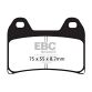EBC Disc pad set FR/RR FA244
