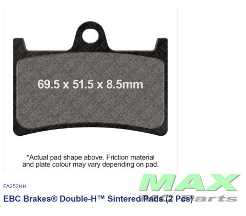 EBC Double-H SINTER*FRONT* MT07 XJR1300