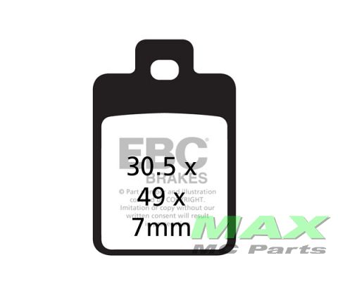 EBC Disc pad FRONT FA255 PIAGGIO