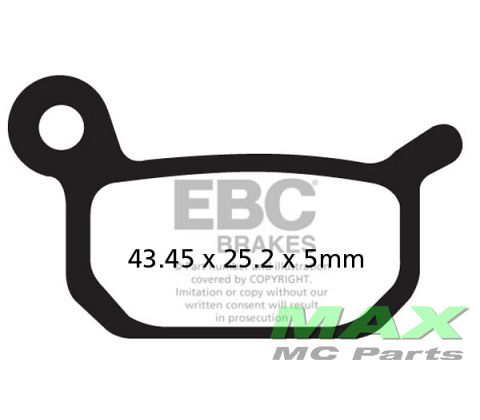 EBC Disc pad set F/R FA325R KTM