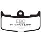 EBC Double- H Sintered Sportbike pad set