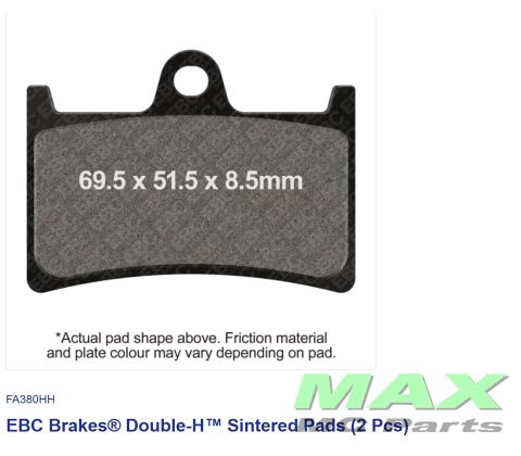 EBC Double Sintered*FRONT*YZFR6 MT10