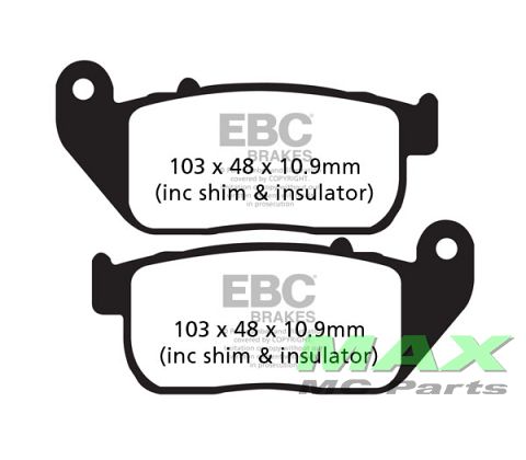 EBC Double- H Sintered Sportbike pad set