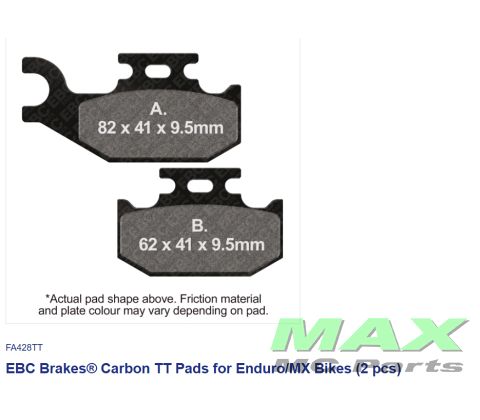 EBC Disc pad set *REAR* FA428TT