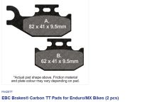 EBC Disc pad set *REAR* FA428TT