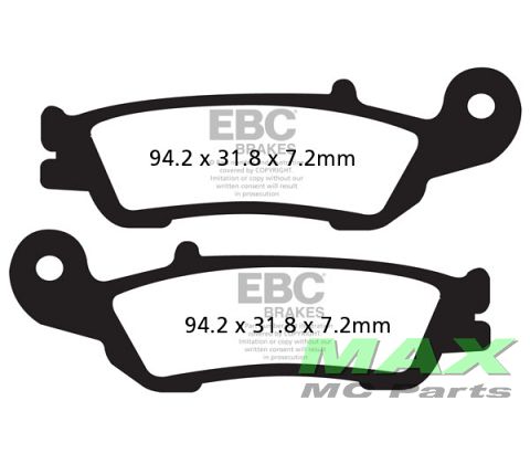 EBC Disc pad set FA450R *EVT USE: VD-280