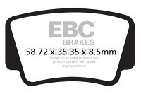 EBC Disc pad set FA463R FRONT DIRT/ROAD