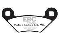 EBC Disc pad set FRONT/REAR FA475TT DIRT
