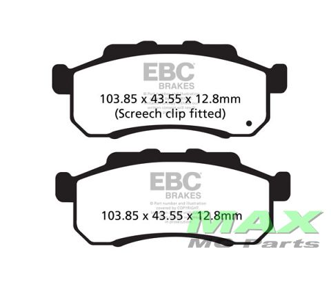 EBC Disc pad set FA476TT FRONT/REAR