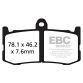 EBC Disc pad set SINTER FRONT FA491HH