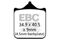 EBC Disc pad*FRONT*BMW-S1000R TRIUMPH