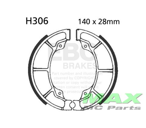 EBC Brake shoe set H306