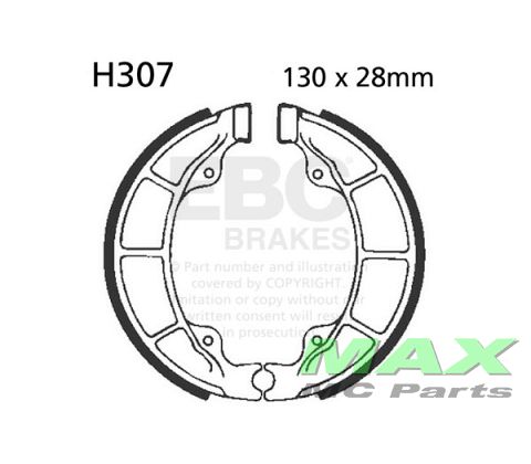 EBC grooved brake shoe set H307G