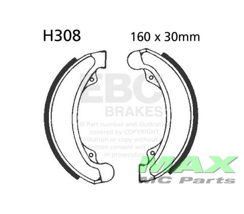 EBC Brake shoe set H308