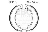 EBC grooved brake shoe set H315G
