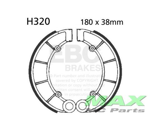 EBC Brake shoe set REAR H320 CB750 CB650