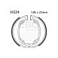EBC grooved brake shoe set H324G