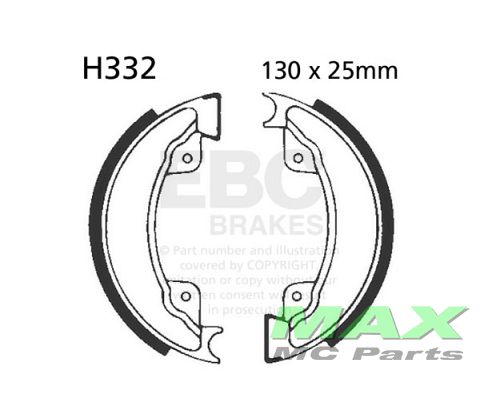EBC grooved brake shoe set H332G