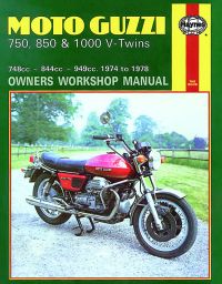 Haynes bog MOTO GUZZI 750 850 1000 74-78