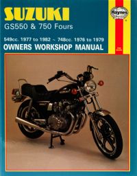 Haynes bog SUZUKI GS550F GS750F 77-82